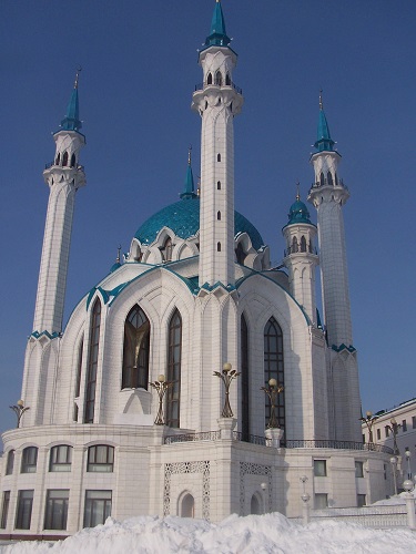 Die Khul Sharif Moschee im Kasaner Kreml